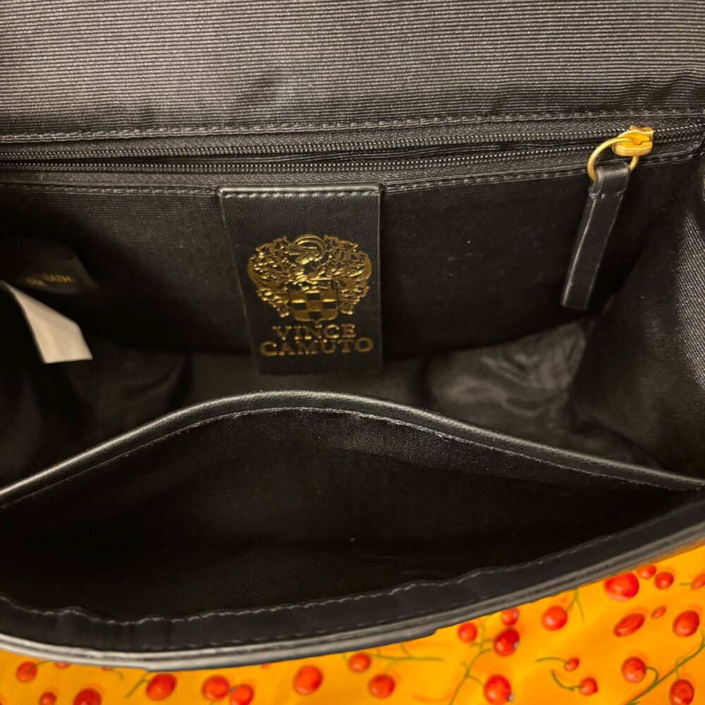 Vince Camuto Black Crossbody Bag with Gold Accent - Picture 4 of 7
